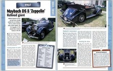 Maybach DS8 Zeppelin - 1930/1940 A Century Of Cars - Hachette Page