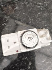 2 x IKEA  Tanda 24 Hours Timer Adapter White 3120-W 13A Portable indoor 