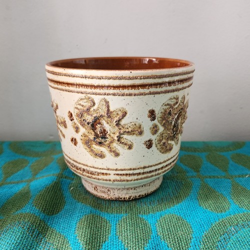 Vintage pottery planter plant - pottery,