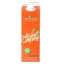 James White British Carrot Juice with added Vitamin D 1L - 4 Pack