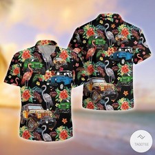 Jeeps And Flamingo Hawaiian