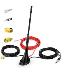 DAB+ Car Aerial with SMB/SMA Adapter, Universal Roof Digital Radio Signal...