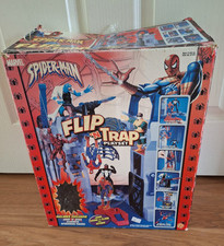 Marvel Spider-Man Flip N Trap Playset Stick Action Toy Biz 2002 Boxed Incomplete