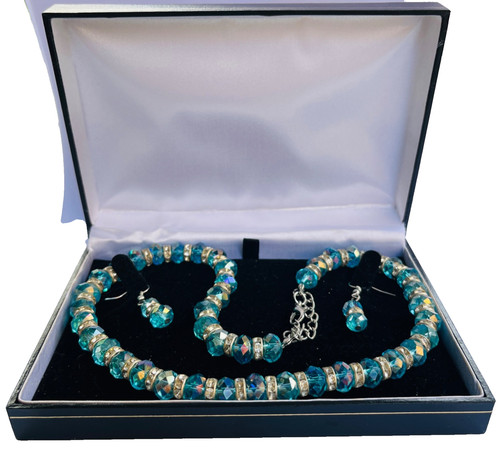 Necklace and earrings with - necklace,