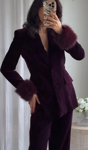Zara velvet blazer with - zara,