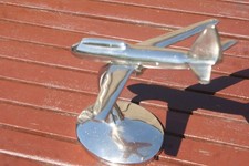 Chrome jet plane - jet, stand