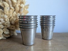12 Vintage Tin Alloy Dariole