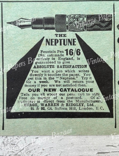 Neptune fountain pen - fountain, burge