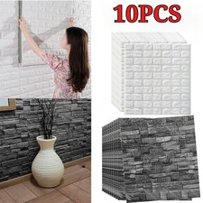 3D Foam Tile Brick Wall