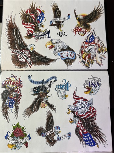 Vintage tattoo flash sheets - vintage,