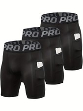 3Pack Mens Compression Shorts