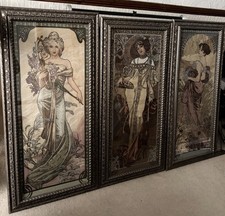 Large Framed Art Nouveau