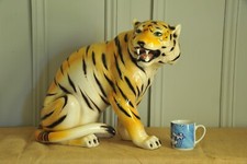 Vintage 1970s Ceramic Tiger