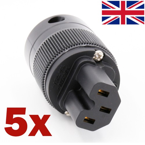 5pcs gold plated conductor c13 - gold,