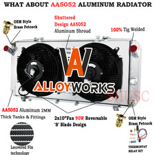 2 Rows Radiator Shroud Fan For