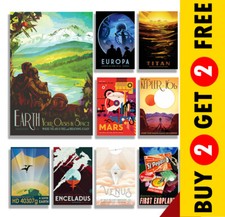 NASA SPACE TRAVEL POSTERS A5