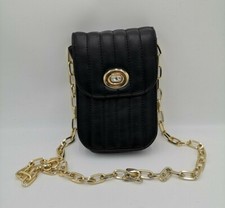 Atelier Royal Women's Black Alba Handsfree Quilted PU Bag Good Used Condition