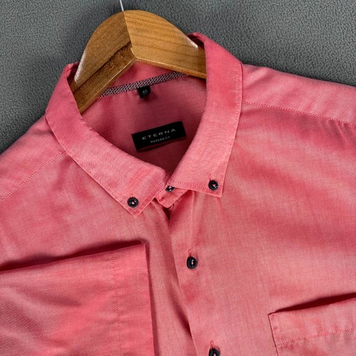Eterna shirt mens coral - shirt,