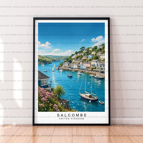 Salcombe devon unframed - salcombe,