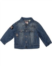 CREW CLOTHING Baby Boys Looney Tunes Graphic Denim Jacket 6-9 Months Blue DS21