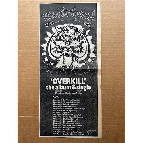 Motorhead overkill memorabilia - motorhead,