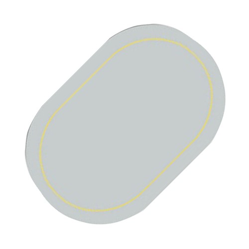 2pcs leather oval - leather, placemats