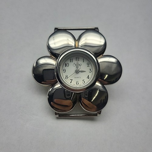 White flower swap watch face - white,