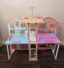 Barbie Town House 3 Storey Foldable Dolls Play Set