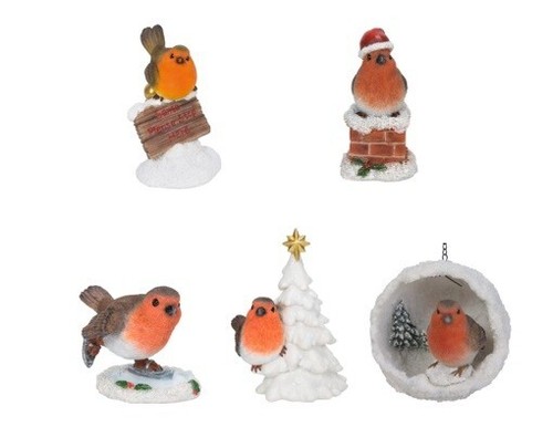 Robin christmas decorations - christmas,