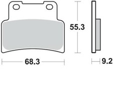 Braking front brake pads CM55