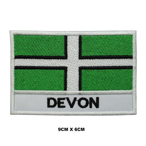Devon flag sew iron patch - sew/iron,