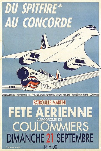 Vintage french air show - french,
