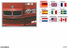 Genuine BMW Z3 E36 M3 Convertible Owner's Handbook M3 E36/4/2/C 01409788390