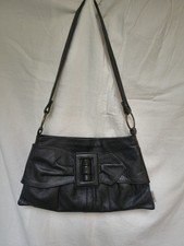 OLLIE & NIC Black Bow Leather