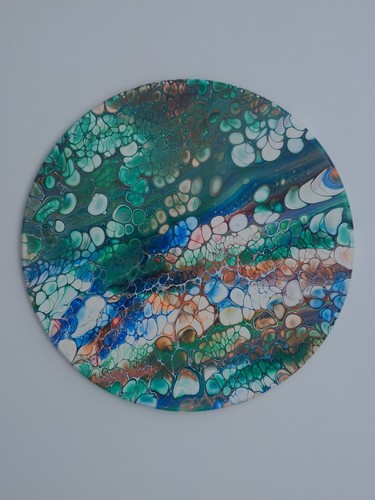 Handmade painting fluid art - painting,