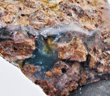 24.4g Rare Needles Blue Agate