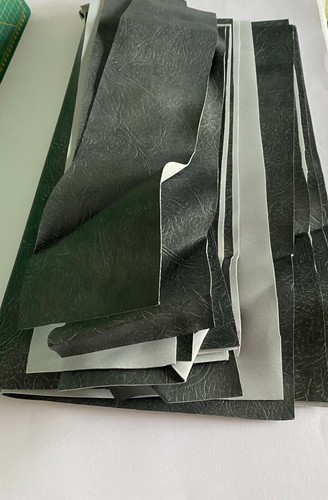 Pre cut grey faux - pre, faux 