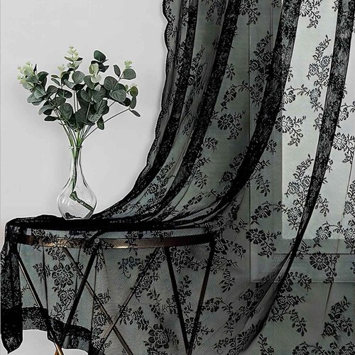 1pc lace curtains rod - rod, pocket