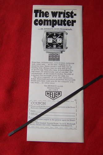 Heuer monaco chronograph watch - heuer,