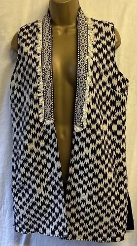 Black white aztec midi tunic - 8,