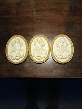 Set Of 3 Ceramic Cherub Style