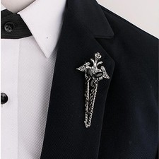 Gothic Punk Chain Black Lucite