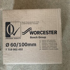 Worcester Vertical Flue Adaptor 60/100mm 7719002432 BNIB