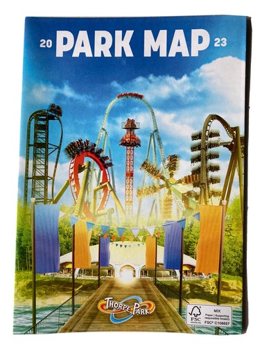 Thorpe park map 2023 brand - park, 2023.