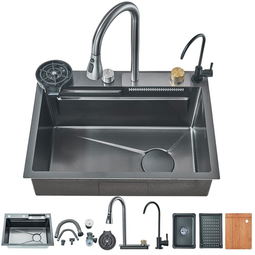 Stainless steel inset kitchen - stainless,