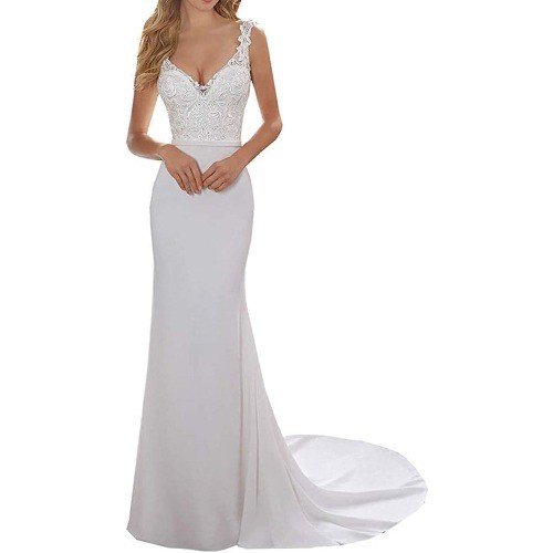 Lace chiffon line gown - lace,