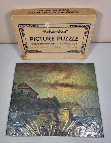 Schoenhut picture puzzle - schoenhut, over