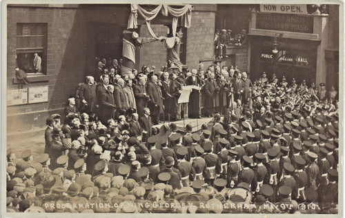 Rotherham proclamation of - proclamation,