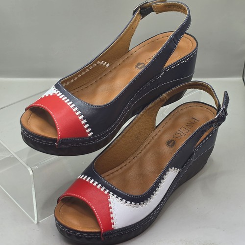 Womens pavers blue wedge - womens,