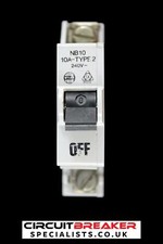 WYLEX 10 AMP TYPE 2 M6 MCB CIRCUIT BREAKER NB10